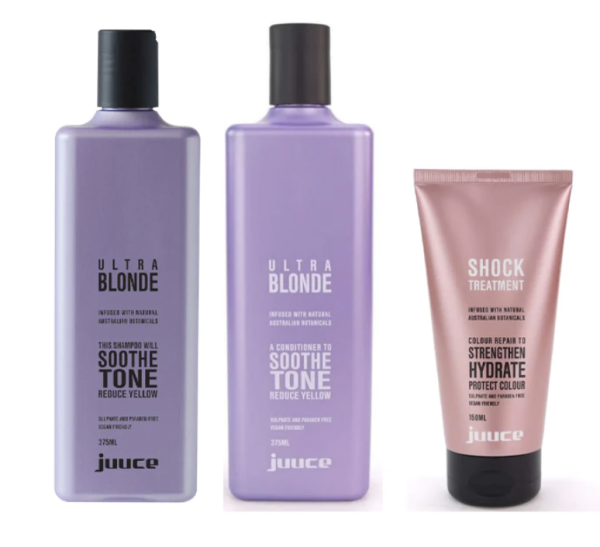 Juuce Silver Blonde Repair Treatment Trio